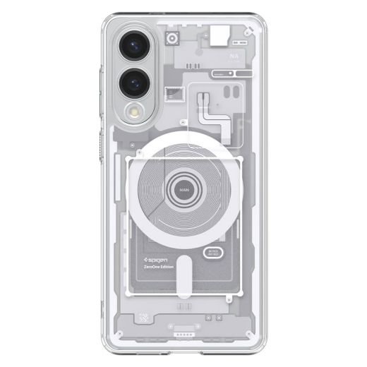 Чохол Spigen Ultra Hybrid Zero One (MagFit) White для Samsung Galaxy S25 Edge (ACS09417)