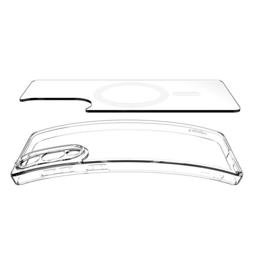 Прозорий чохол Spigen Ultra Hybrid (MagFit) Clear White для Samsung Galaxy S25 Edge (ACS09418)