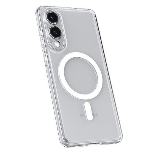 Прозорий чохол Spigen Ultra Hybrid (MagFit) Clear White для Samsung Galaxy S25 Edge (ACS09418)