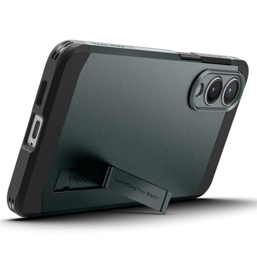 Чохол Spigen Tough Armor AI (MagFit) Abyss Green для Samsung Galaxy S25 Edge (ACS09424)