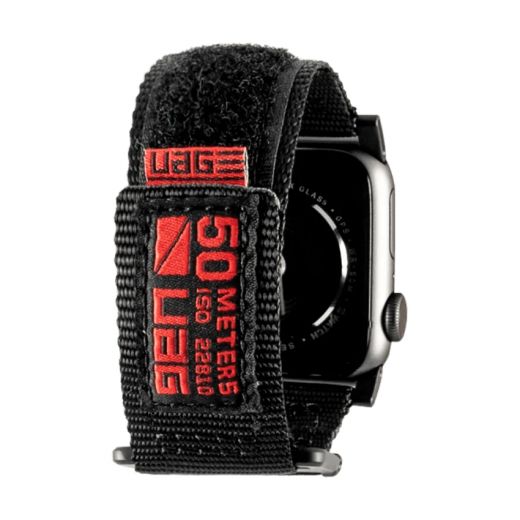 Ремінець UAG Active Strap Black для Apple Watch 49mm | 45mm | 44mm (19148A114040)