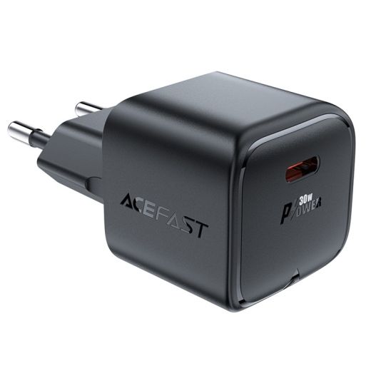 Быстрая зарядка Acefast [A77] GaN Fast Charger USB-C 30W Black