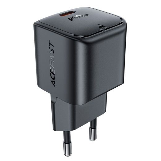 Быстрая зарядка Acefast [A77] GaN Fast Charger USB-C 30W Black
