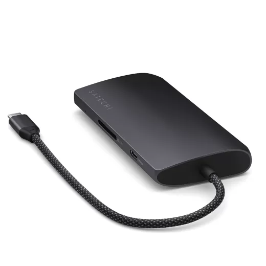 Адаптер Satechi USB-C Multiport Adapter 8K With Ethernet V3 Midnight (ST-P8KED)