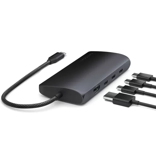 Адаптер Satechi USB-C Multiport Adapter 8K With Ethernet V3 Midnight (ST-P8KED)