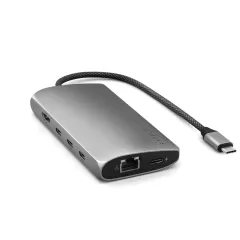 Адаптер Satechi USB-C Multiport Adapter 8K With Ethernet V3 Space Gray (ST-P8KEM)