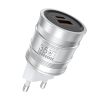 Быстрая зарядка WIWU [Wi-U028] Barrel GaN Fast Charger QC+PD 35W Silver