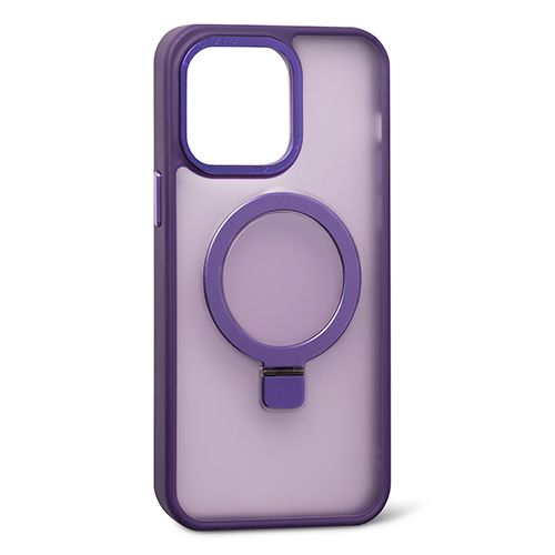 Чехол с кольцом CasePro Frosted Case MagSafe Ring Elderberry для iPhone 15 Pro Max