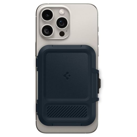 Магнитный кошелек Spigen iPhone Lock Fit MagSafe Wallet Metal Slate (AFA08526)