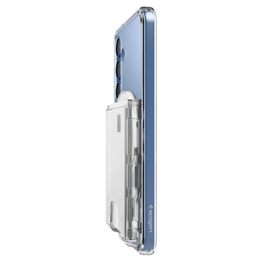 Магнитный кошелек Spigen Ultra Hybrid Wallet MagSafe Crystal Clear для Samsung Galaxy S25 Series (AFA09206)