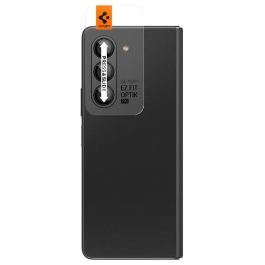 Защитное стекло для камеры Spigen Glass tR EZ Fit Optik Pro 2 шт. Black для Samsung Galaxy Z Fold5 (AGL06524)
