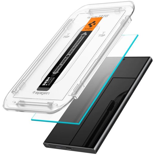 Защитное стекло Spigen Glass tR EZ Fit HD Transparency 2 шт. для Samsung Galaxy S24 Ultra (AGL07495)