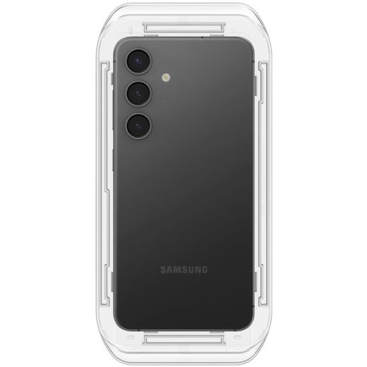 Захисне скло антишпигун Spigen Glass tR EZ Fit Privacy 2 Pack для Samsung Galaxy S24 (AGL07627)