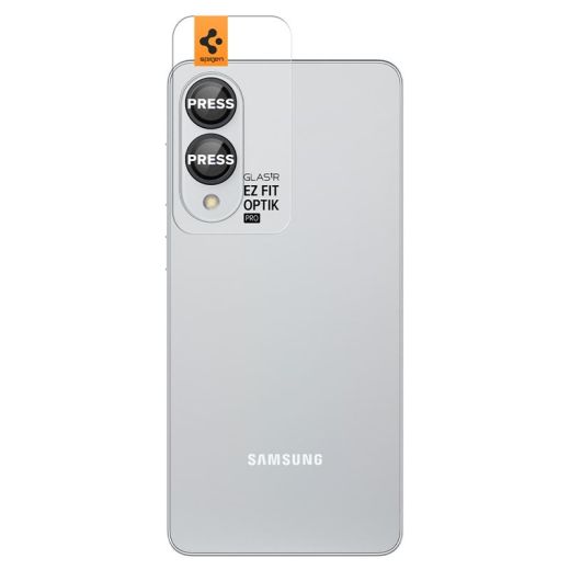 Защитное стекло для камеры Spigen Glass tR EZ Fit Optik Pro HD 2 Pack Black для Samsung Galaxy S25 Edge (AGL09413)