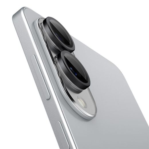 Защитное стекло для камеры Spigen Glass tR EZ Fit Optik Pro HD 2 Pack Black для Samsung Galaxy S25 Edge (AGL09413)