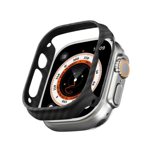 Карбоновый чехол Pitaka Air Case Black/Grey для Apple Watch Ultra | Ultra 2 49mm (KW3001A)