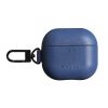 Шкіряний чохол Mujjo Echelon Monaco Blue для Airpods 4 (2024)