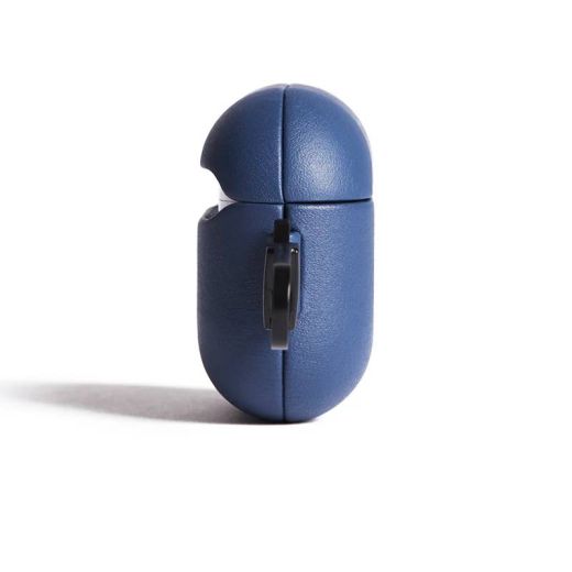 Шкіряний чохол Mujjo Echelon Monaco Blue для Airpods 4 (2024)