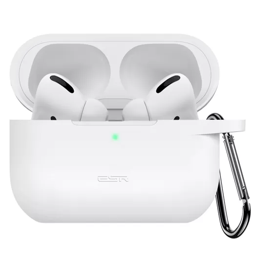 Силіконовий чохол з карабіном ESR Bounce Carrying Case White для AirPods Pro 2 (2022)