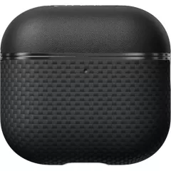 Карбоновий чохол Pitaka Aramid Fiber Magnetic Case Black/Gray для AirPods 4 (2024) (APM2404)