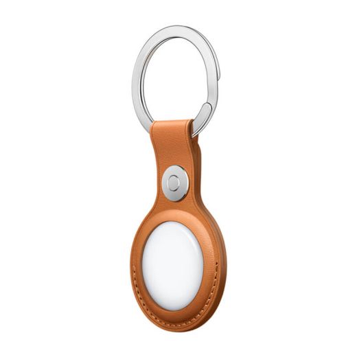 Брелок AirTag Leather Key Ring Golden Brown (MMFA3)