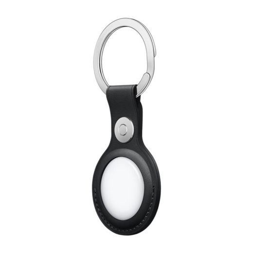 Оригинальный чехол-брелок AirTag Leather Key Ring Midnight (MMF93)