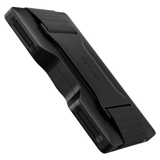 Кожаный чехол для карточек c держателем для AirTag Spigen Card Holder Wallet S Black (AHP04245)