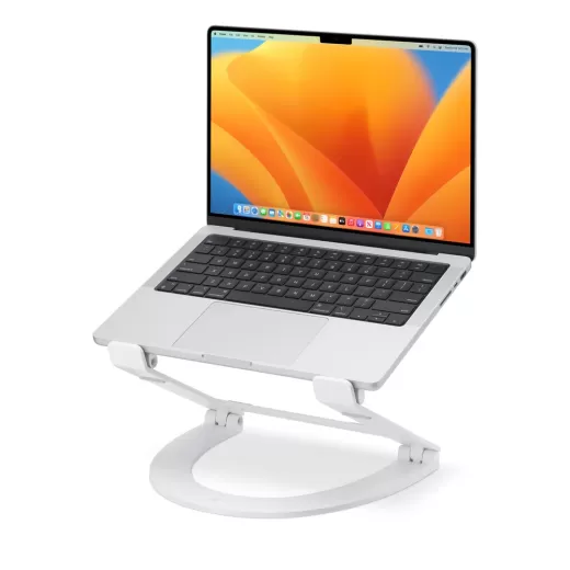 Алюминиевая портативная подставка Twelve South Curve Flex White для MacBook