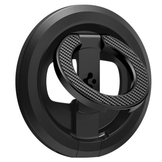 Магнітне кільце-підставка для телефону Spigen O-Mag Magnetic Phone Holder with Adjustable Stand Black (AMP08822)