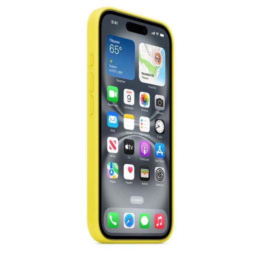 Оригінальний силіконовий чохол Apple Silicone Case with MagSafe Star Fruit для iPhone 16 Plus (MYYG3)