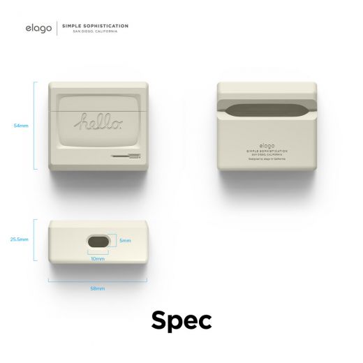 Силіконовий чохол Elago AW3 Classic White для AirPods 3 (AP3AW3-CWH)