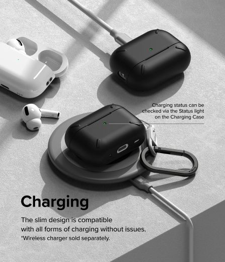 Чехол с карабином Ringke Layered Black для AirPods Pro 2