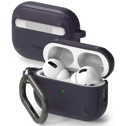 Чохол з карабіном Ringke Onyx Deep Purple для AirPods 2