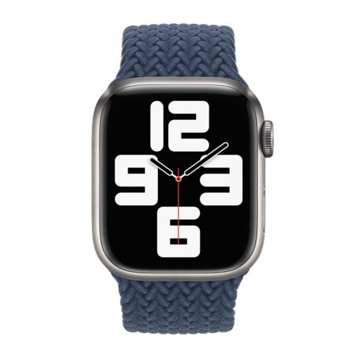 Оригинальный ремешок Apple Braided Solo Loop Abyss Blue Size 10 для Apple Watch 45 mm | 44 mm | 42 mm (ML6P3)