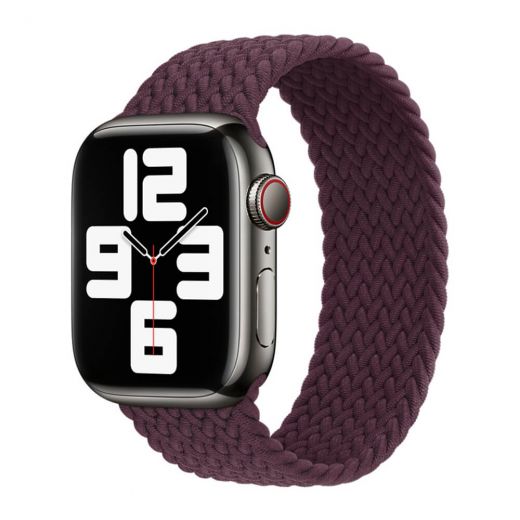 Оригинальный ремешок Apple Braided Solo Loop Dark Cherry Size 4 для Apple Watch 41 mm | 40 mm | 38 mm (ML3W3)