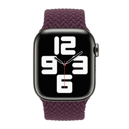 Оригінальний ремінець Apple Braided Solo Loop Dark Cherry Size 3 для Apple Watch 41 mm | 40 mm | 38 mm (ML3R3)