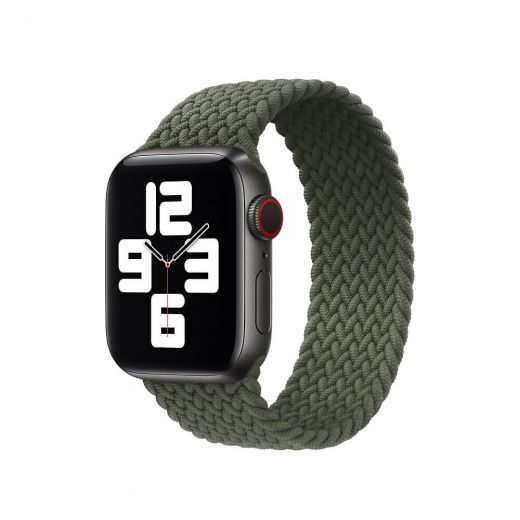 Ремінець Apple Inverness Green Braided Solo Loop - Size 6 для Apple Watch 38/40mm (MY6Q2)