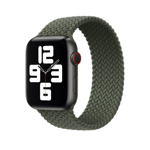 Ремешок Apple Inverness Green Braided Solo Loop - Size 9 для Apple Watch 42/44mm (MY862)