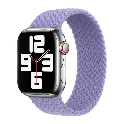 Оригинальный ремешок Apple Braided Solo Loop English Lavender Size 7 для Apple Watch 45 mm | 44 mm | 42 mm (ML6A3)