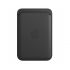 Оригинальный кожаный кошелек Apple Leather Wallet with MagSafe Black (MHLR3) для iPhone 12 | 13