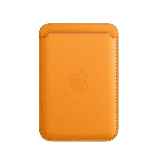 Оригинальный кожаный кошелек Apple Leather Wallet with MagSafe California Poppy (MHLP3) для iPhone 12 | 13
