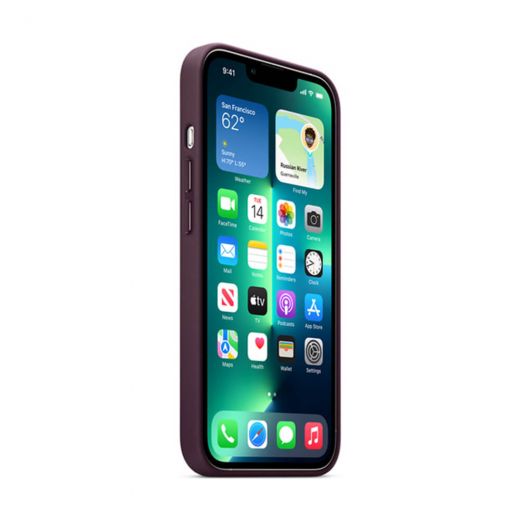 Чохол CasePro Leather Case with MagSafe Dark Cherry для iPhone 13 Pro Max