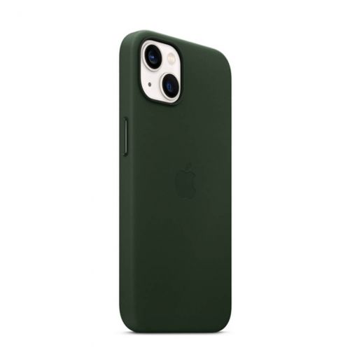 Чехол CasePro Leather Case with MagSafe Sequoia Green для iPhone 13 