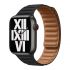 Оригинальный ремешок Apple Leather Link Size M | L Midnight для Apple Watch 41mm | 40mm | 38mm (ML7T3)