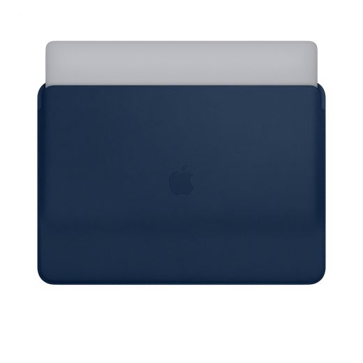 Кожаный чехол Apple Leather Sleeve Midnight Blue (MRQU2) для MacBook Pro 15" with Touch Bar