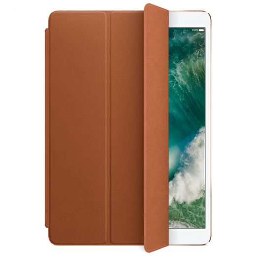 Чехол Apple Leather Smart Cover Saddle Brown для iPad Pro 10.5" (2017) (MPU92)