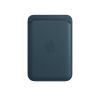 Чехол Apple Leather Wallet with MagSafe Baltic Blue (High copy) для iPhone
