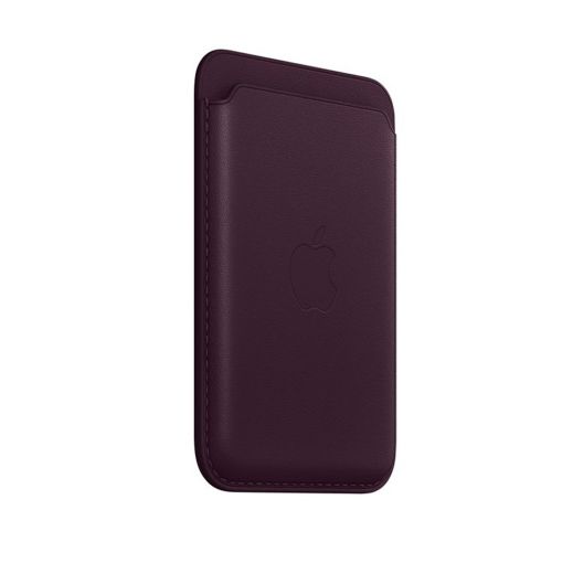 Шкіряний чохол-гаманець з локатором Apple Leather Wallet with MagSafe Dark Cherry (MM0T3) для iPhone 12 | 13 | 14
