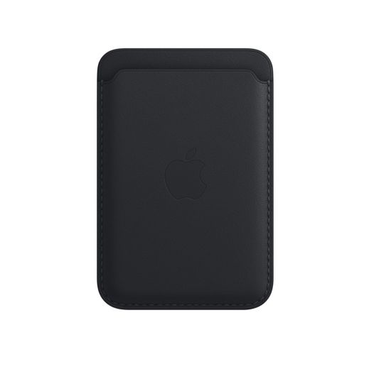 Шкіряний чохол-гаманець з локатором Apple Leather Wallet with MagSafe Midnight (MM0Y3) для iPhone 12 | 13 | 14