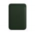 Шкіряний чохол-гаманець з локатором Apple Leather Wallet with MagSafe Sequoia Green (MM0X3) для iPhone 12 | 13 | 14